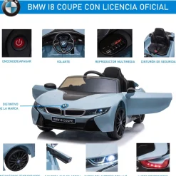Homcom - BMW I8 Coupe eléctrico* Vehículos De Batería O A Pedales
