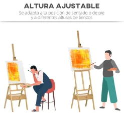 Homcom - Caballete de pintura