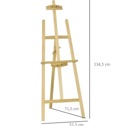 Homcom - Caballete de pintura de madera* Arte Y Manualidades