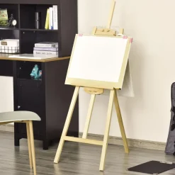 Homcom - Caballete de pintura de madera* Arte Y Manualidades