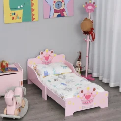Homcom - Cama infantil Madera Rosa* Estilo De Vida