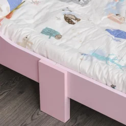 Homcom - Cama infantil Madera Rosa* Estilo De Vida