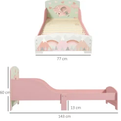Homcom - Cama infantil Montañas Rosa* Estilo De Vida