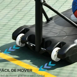 Homcom - Canasta completa baloncesto con base 260 cm