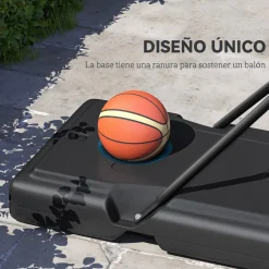 Homcom - Canasta completa baloncesto con base 365 cm* Deportes