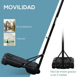 Homcom - Canasta completa baloncesto con base 314 cm* Deportes