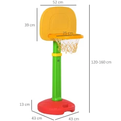 Homcom - Canasta de baloncesto infantil