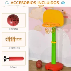 Homcom - Canasta de baloncesto infantil