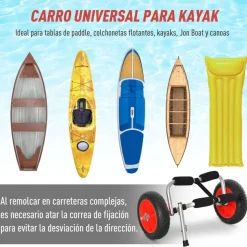 Homcom - Carro de transporte Kayak* Deportes