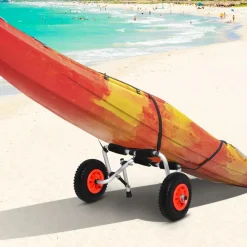Homcom - Carro para transporte Kayak plegable