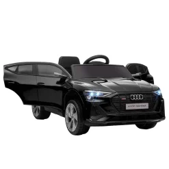 Homcom - Coche de batería Audi E-tron Negro* Vehículos De Batería O A Pedales