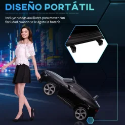 Homcom - Coche de batería Audi E-tron Negro* Vehículos De Batería O A Pedales