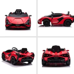 Homcom - Coche de batería Lamborghini con mando a distancia* Vehículos De Batería O A Pedales