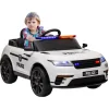 AIYAPLAY Homcom - Coche de policía eléctrico Blanco