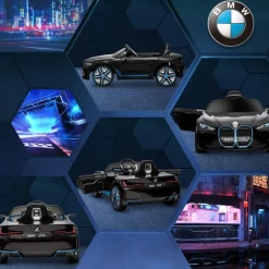 Homcom - Coche elécrico BMW i4 Negro