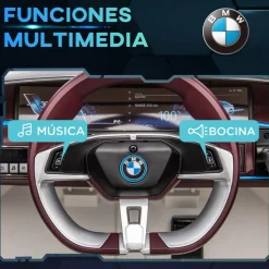Homcom - Coche elécrico BMW i4 Blanco* Vehículos De Batería O A Pedales