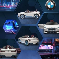 Homcom - Coche elécrico BMW i4 Blanco* Vehículos De Batería O A Pedales