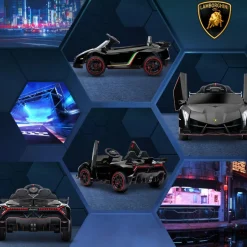 Homcom - Coche elécrico Lamborghini Veneno* Vehículos De Batería O A Pedales