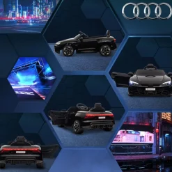 Homcom - Coche eléctrico Audi RS e-tron GT negro