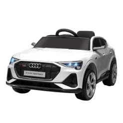 Homcom - Coche eléctrico Audi e-tron 12V blanco* Vehículos De Batería O A Pedales