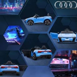 Homcom - Coche eléctrico Audi RS e-tron GT* Vehículos De Batería O A Pedales