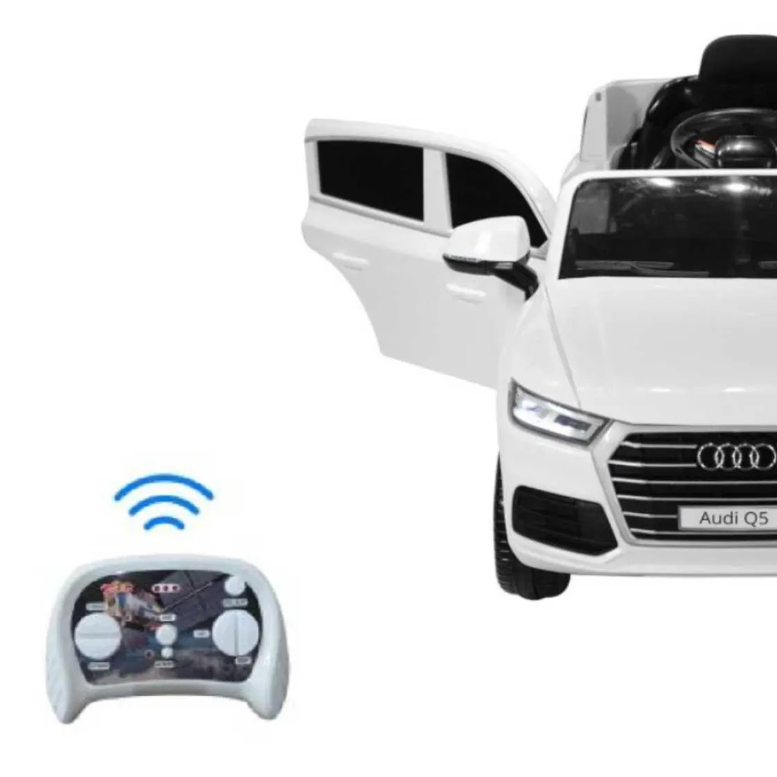 Homcom - Coche Eléctrico Audi Q5 Blanco* Vehículos De Batería O A Pedales