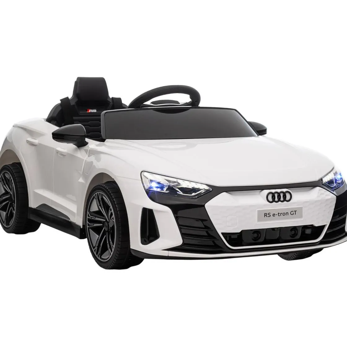 Homcom - Coche eléctrico Audi RS e-tron GT blanco* Vehículos De Batería O A Pedales