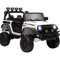 AIYAPLAY Homcom - Coche eléctrico batería 12 V con mando a distancia Blanco