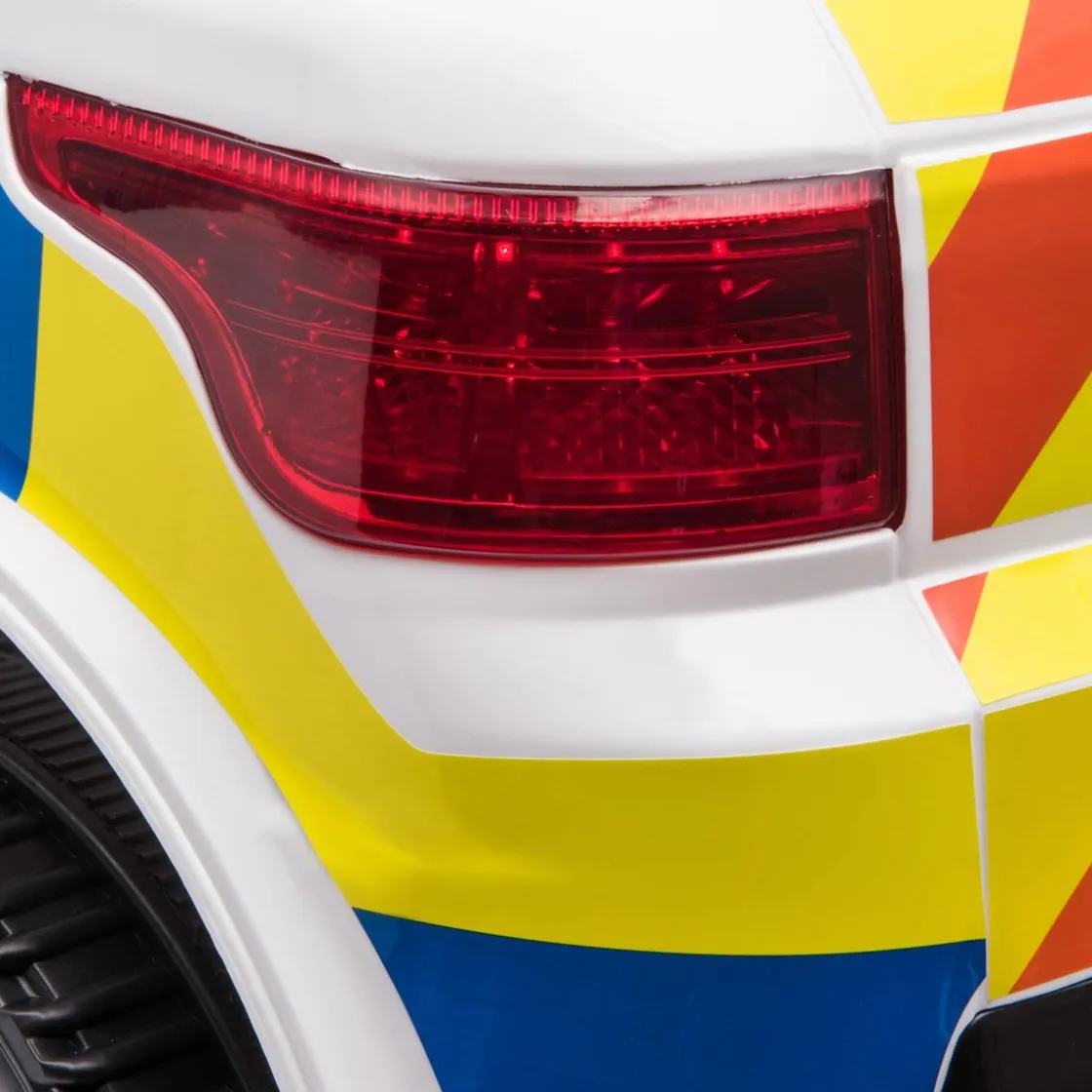 Homcom - Coche eléctrico de policía con mando* Vehículos De Batería O A Pedales