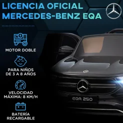 Homcom - Coche Eléctrico Mercedes-Benz EQA Negro