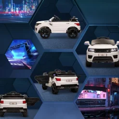 Homcom - Coche eléctrico SUV blanco* Vehículos De Batería O A Pedales