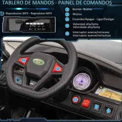 Homcom - Coche eléctrico SUV negro* Vehículos De Batería O A Pedales