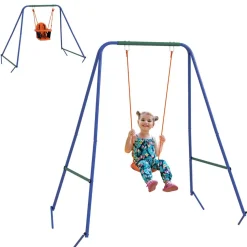 Outsunny Homcom - Columpio infantil individual* Columpios