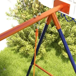 Outsunny Homcom - Columpio infantil con portería y canasta* Columpios