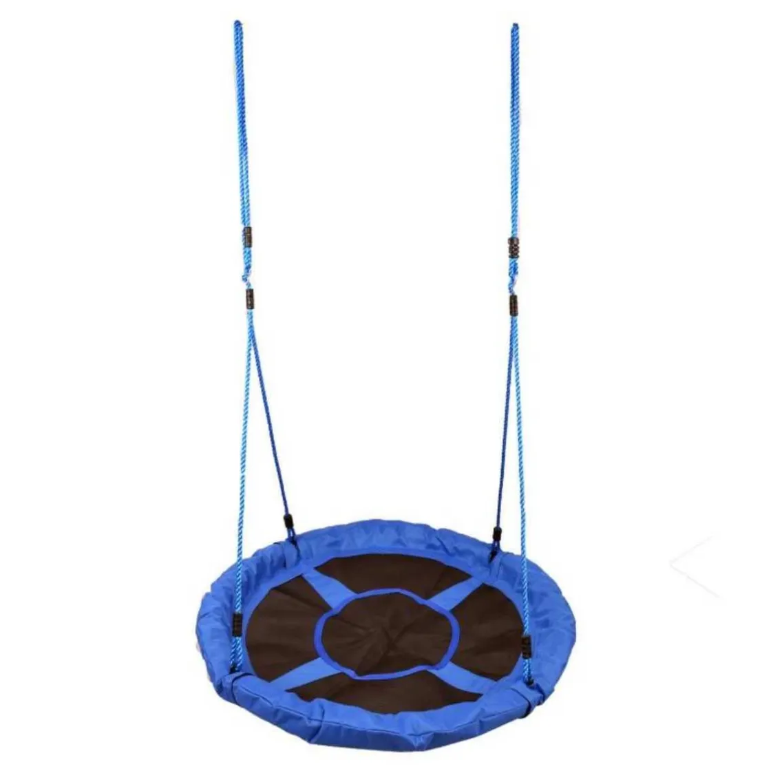 Homcom - Columpio Nido Infantil Azul y Negro