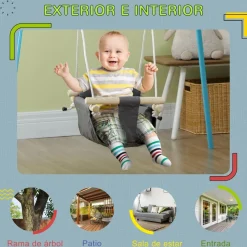Homcom - Columpio para bebés con altura ajustable* Columpios