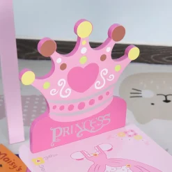 Homcom - Conjunto Mesa + 2 Sillas infantiles Madera Princess* Estilo De Vida