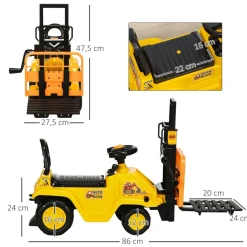 Homcom - Correpasillos apilador* Vehículos De Batería O A Pedales