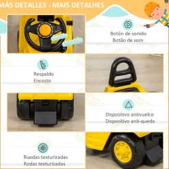 Homcom - Correpasillos apilador* Vehículos De Batería O A Pedales