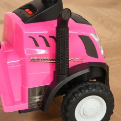 Homcom - Correpasillos Tractor con remolque y herramientas Rosa