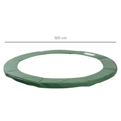 Homcom - Cubierta de protección para cama elástica Ø 305 cm verde