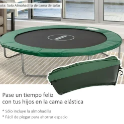 Homcom - Cubierta de protección para cama elástica Ø 305 cm verde