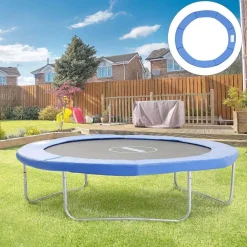 Homcom - Cubierta de protección para cama elástica Ø 305 cm azul