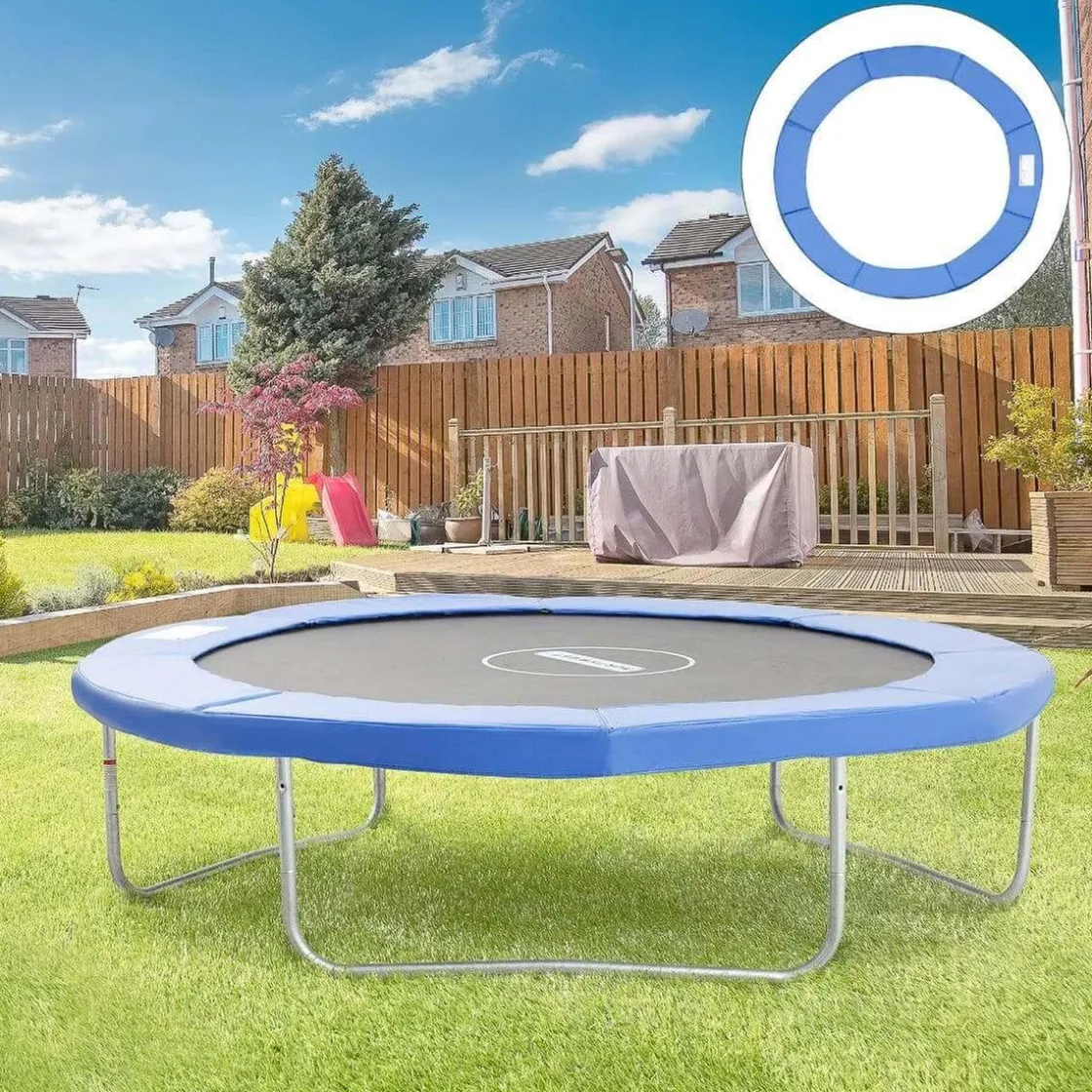 Homcom - Cubierta de protección para cama elástica Ø 305 cm azul