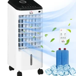 Homcom - Enfriador de Aire Portátil 3,5L