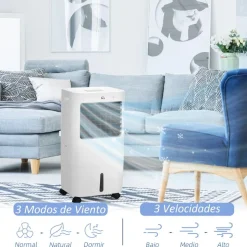 Homcom - Enfriador de Aire Portátil 15L