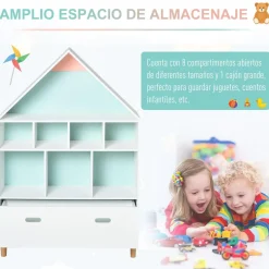 Homcom - Estantería de madera* Estilo De Vida