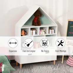 Homcom - Estantería de madera* Estilo De Vida