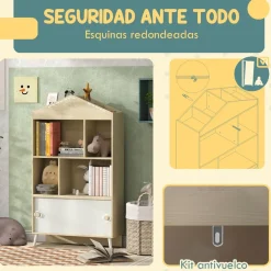 AIYAPLAY Homcom - Estantería infantil madera