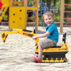 Homcom - Excavadora sin pedales con pala delantera